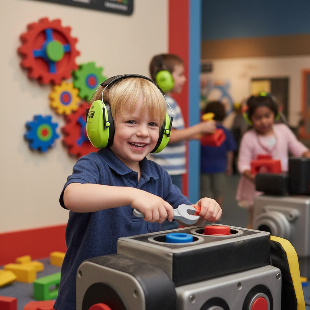 3M Peltor Kid Casque anti-bruit avec arceau - Vert