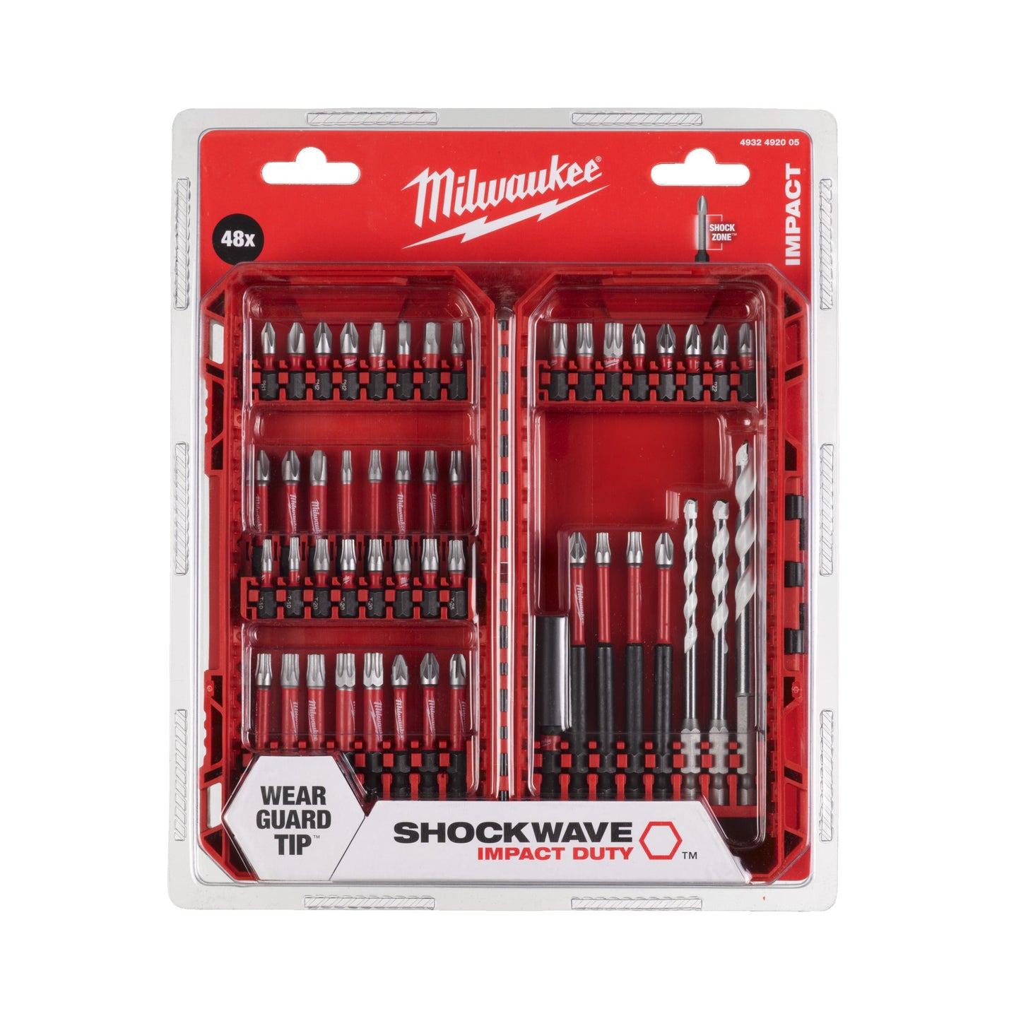 Milwaukee Shockwave Impact Duty Coffret d'embouts - 48 pièces