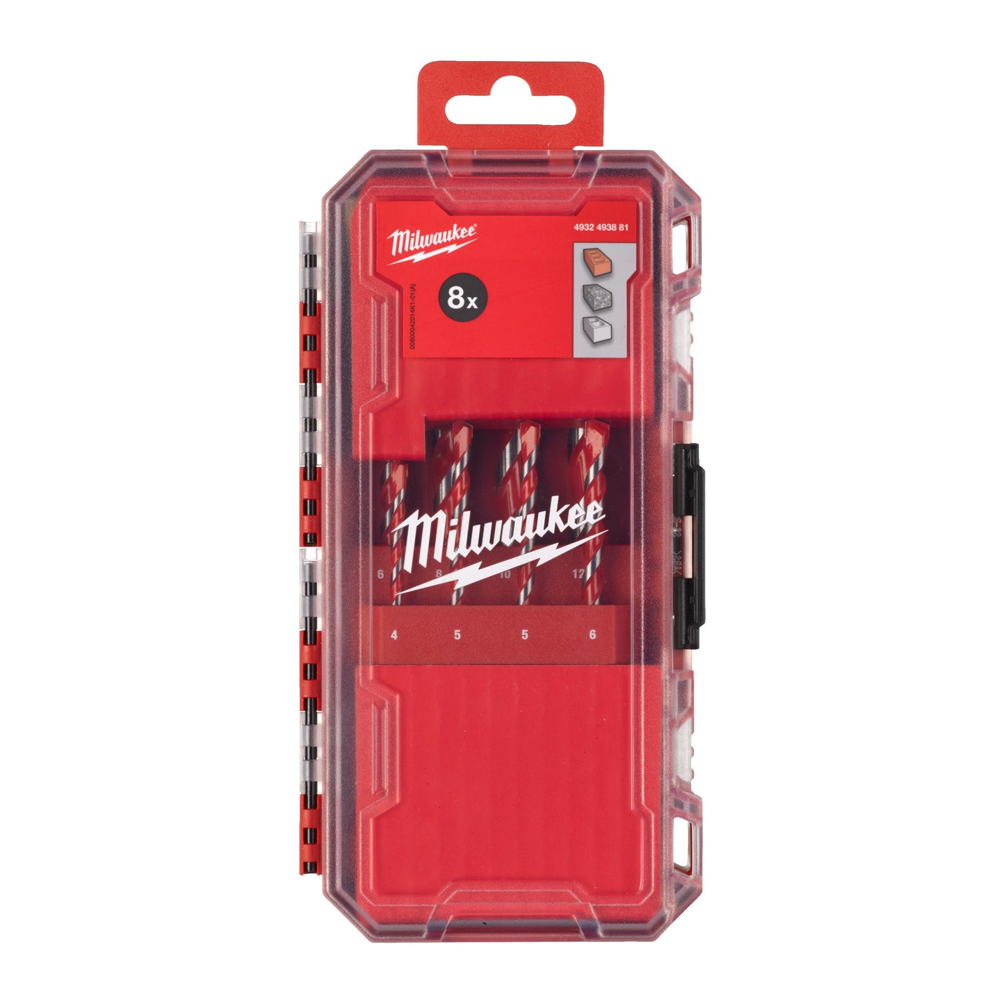 Milwaukee Coffret Premium de forets béton (4 x 90, 5/5/6/6 x 100, 8/10/12 x 150 mm)