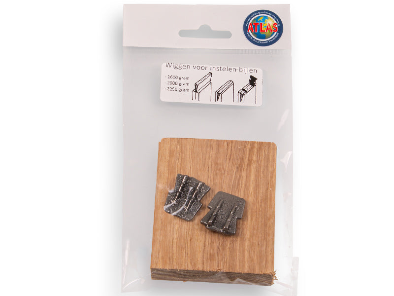 Atlas Kit de cales pour hache, grand coin en bois et 2 coins métalliques n° 4