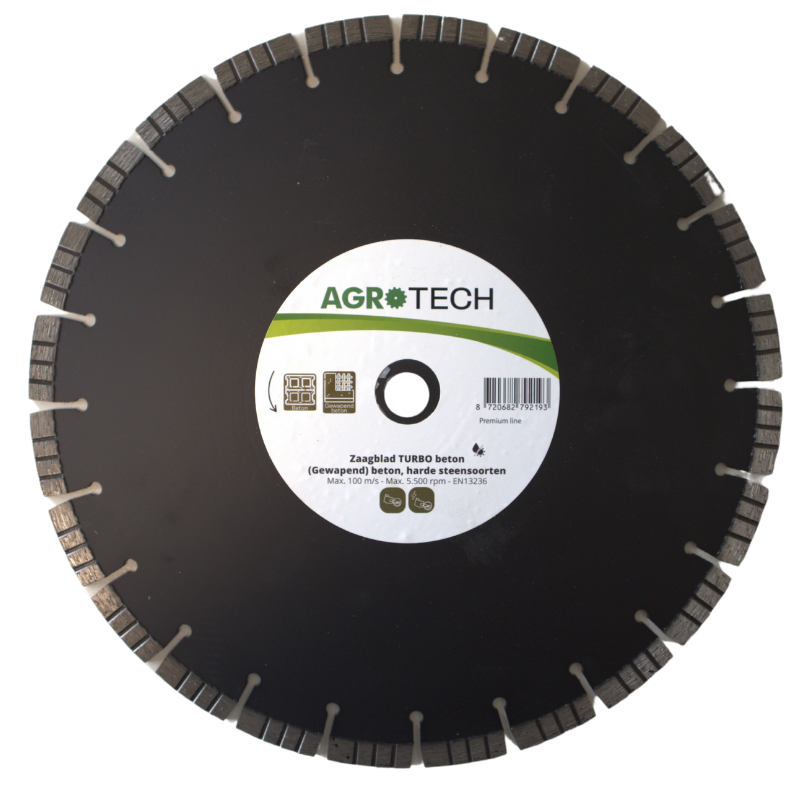 AgroTech Disque diamant TURBO Béton - 350 mm