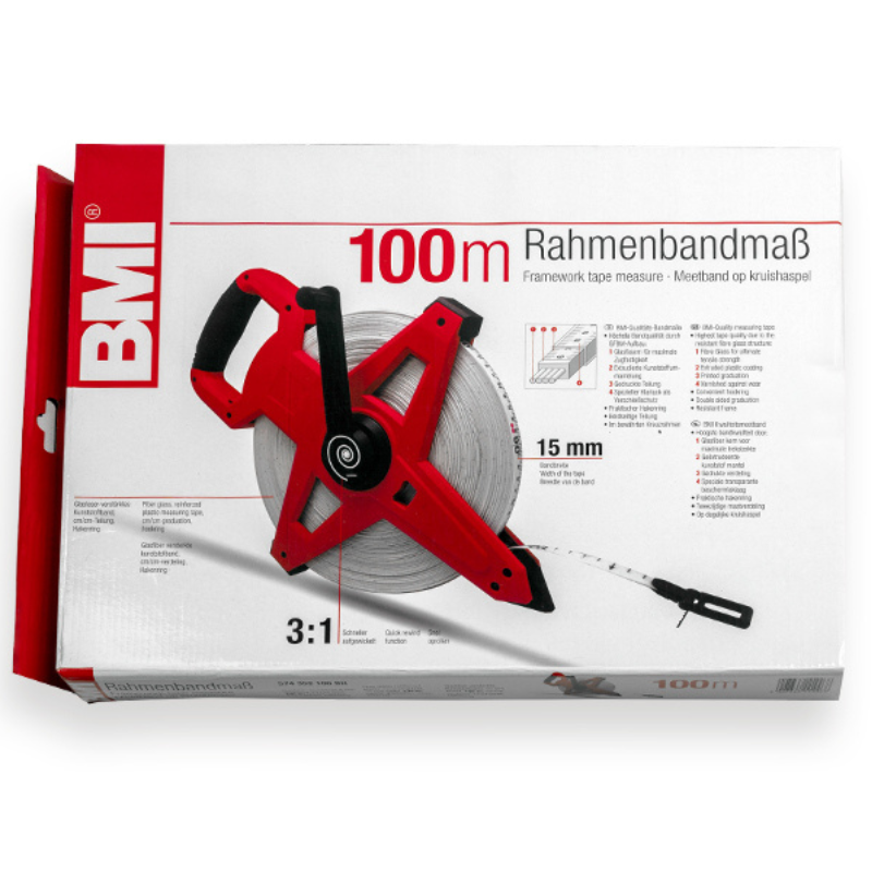 BMI Dévidoir en croix en fibre de verre - 50 mètres