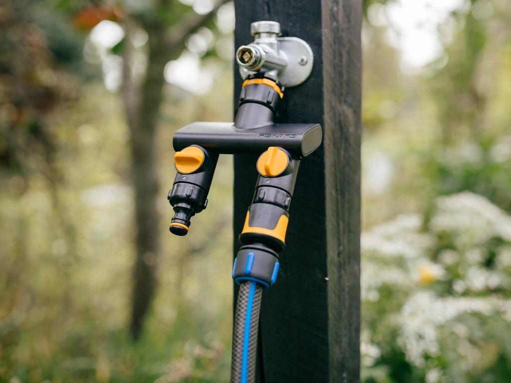 FISKARS Raccord de robinet répartiteur d’eau 2 voies On/Off