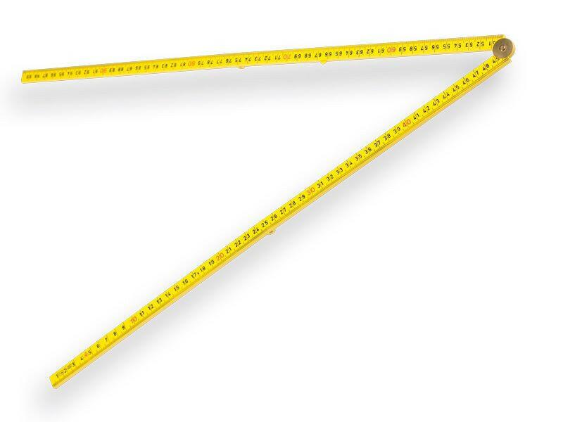 Hultafors Mètre pliant en fibre de verre jaune - 1 mètre