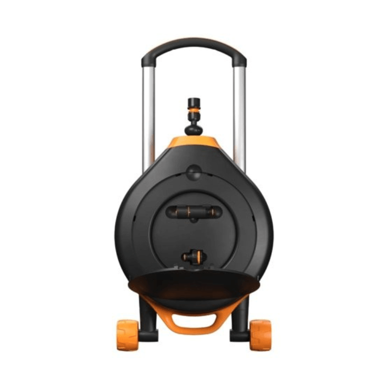 Fiskars Enrouleur de tuyau automatique XL sur roues avec tuyau de 20 m