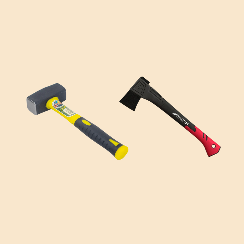 Haches, marteaux et fendeuses