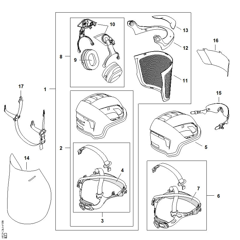 STIHL 00008899015 - Hearing protector orange