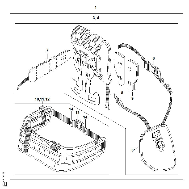 STIHL 00007106402 - Buckle