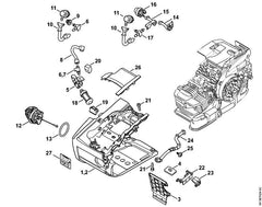 STIHL 11453500812 - Tank housing