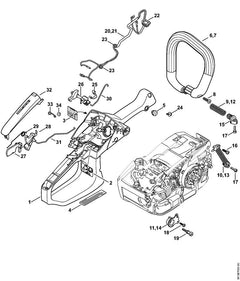 STIHL 11457901050 - Handle housing