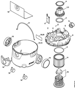 STIHL 47847040800 - Wheel