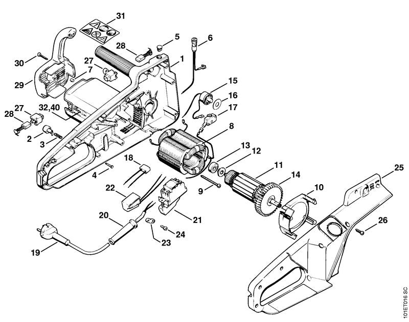 STIHL 12074350301 - Switch