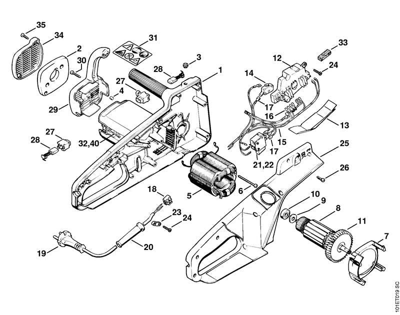 STIHL 12076000850 - Motor housing