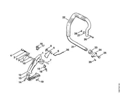 STIHL 11067901501 - Handlebar with hose