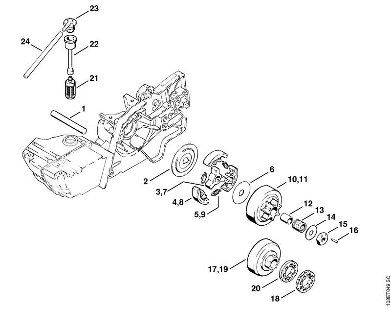 STIHL 11086477400 - Nut