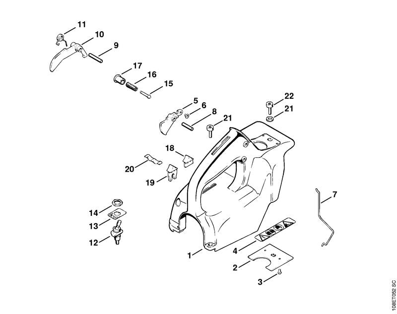 STIHL 11081820800 - Lockout lever