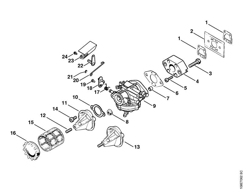 STIHL 11081223201 - Torsion spring