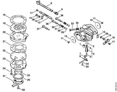 STIHL 11081213000 - Choke shaft
