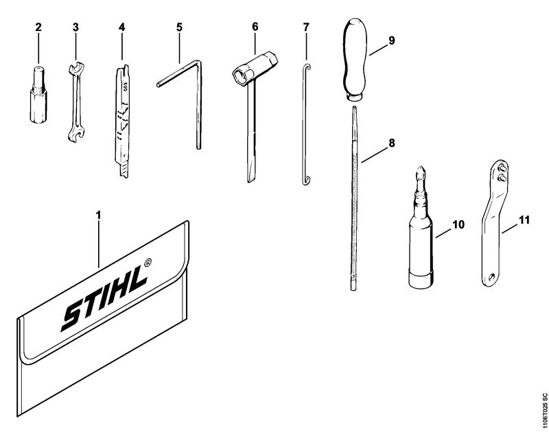 STIHL 11100071060 - Set of carburetor parts