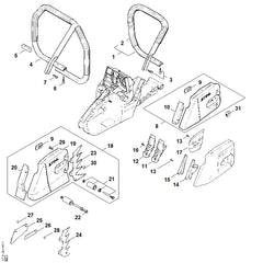 STIHL 11197901700 - Handlebar