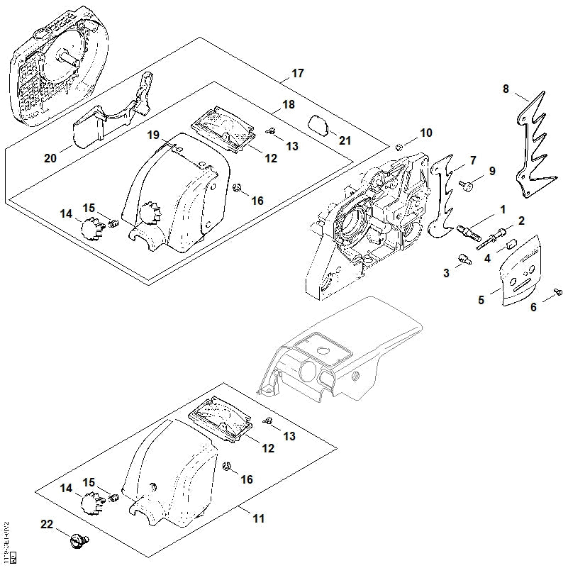 STIHL 11196641000 - Inner side plate