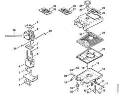 STIHL 11114300210 - Stop switch