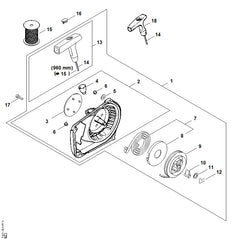 STIHL 11219671507 - Model plate MS 260