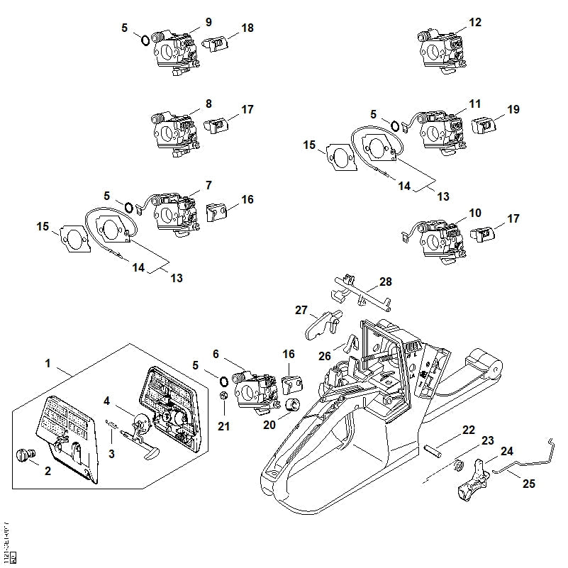 STIHL 11211243000 - Torsion spring
