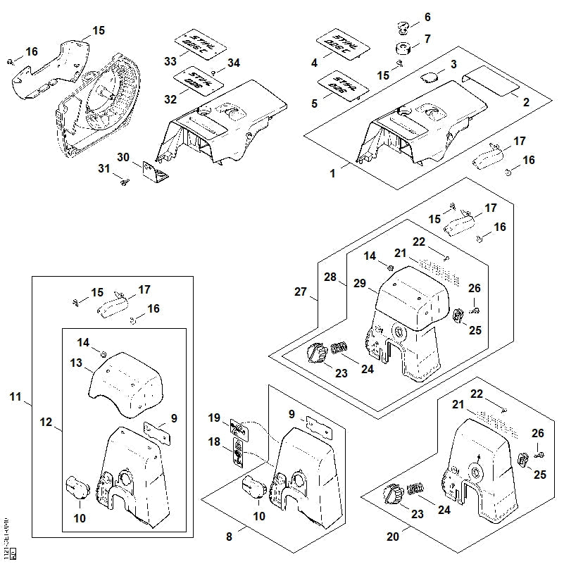 STIHL 11210071044 - Intake air preheating kit
