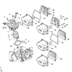 STIHL 11220302003 - Piston Ø 52 mm
