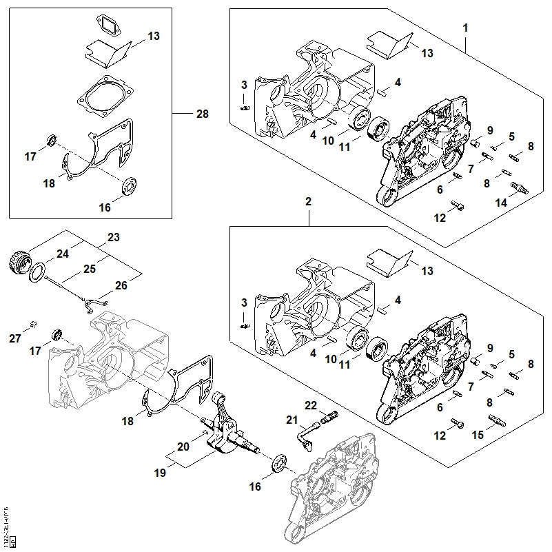 STIHL 11220202113 - Crankcase