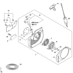 STIHL 11239671515 - Model plate MS 250 C
