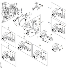 STIHL 11211605500 - Tension spring