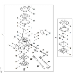 STIHL 11270071060 - Set of carburetor parts
