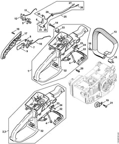 STIHL 11297901016 - Handle housing