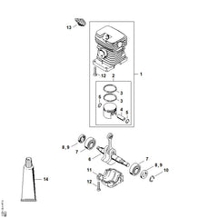 STIHL 11320300401 - Crankshaft