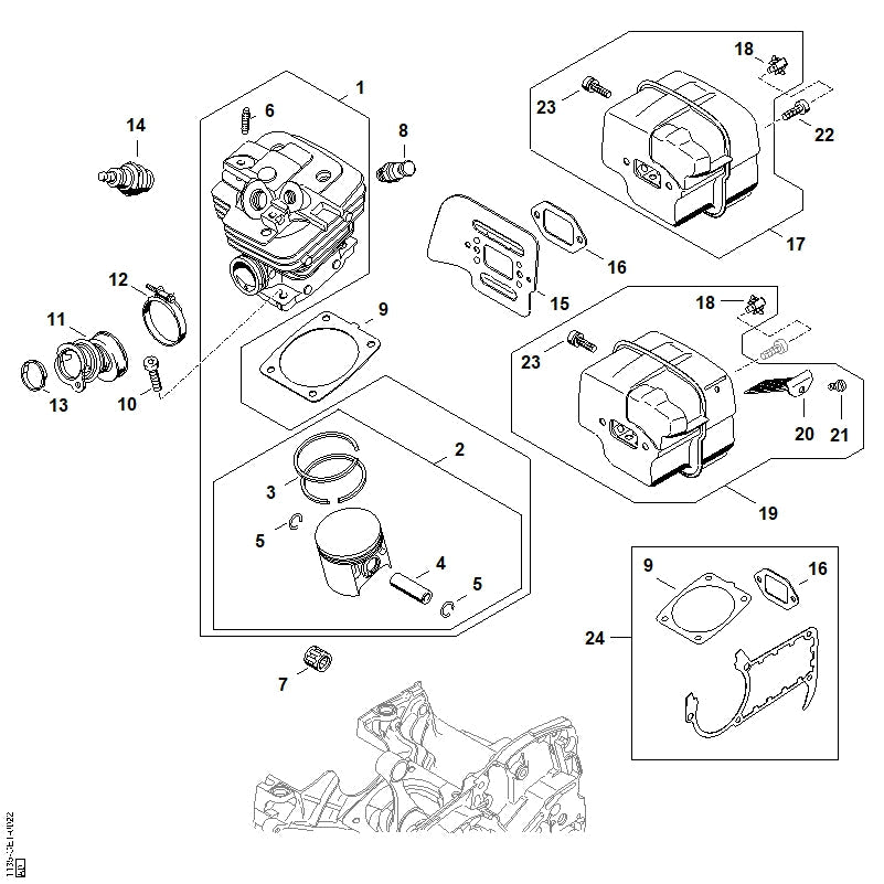 STIHL 11350302005 - Piston Ø 47 mm