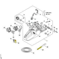 STIHL 11353500824 - Tank housing