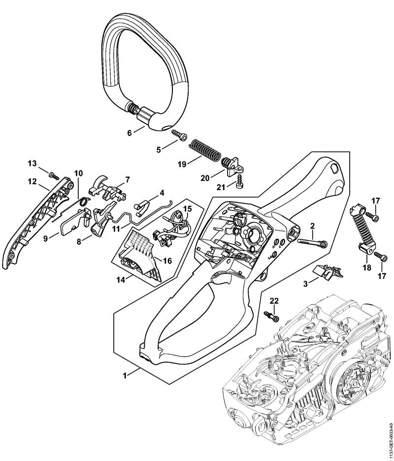 STIHL 11371821501 - Throttle rod
