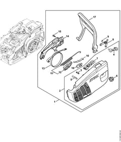 STIHL 11376401716 - Chain sprocket cover