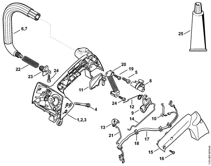 STIHL 11461800900 - Switch shaft