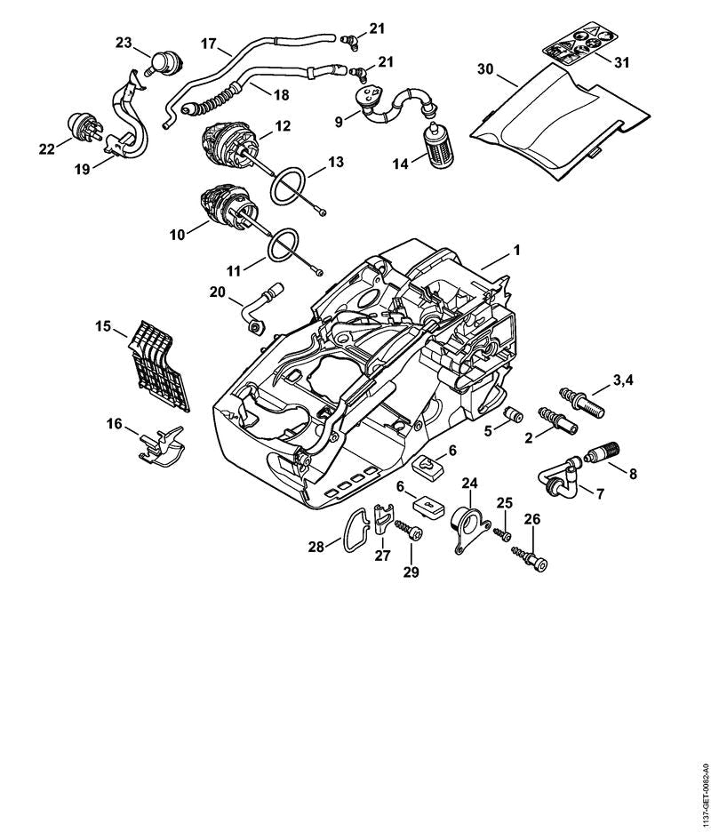 STIHL 11373514002 - Insulating plate