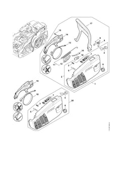 STIHL 00009677258 - Warning pictogram MS