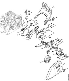 STIHL 11396401700 - Chain sprocket cover