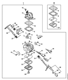STIHL 11391209700 - Pump piston kit