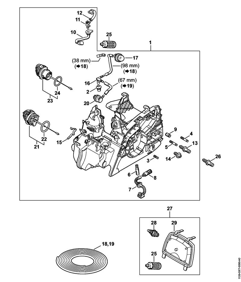 STIHL 00009890608 - Grommet