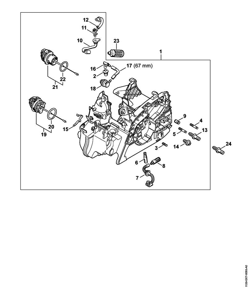 STIHL 11390203006 - Engine housing