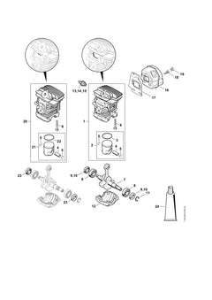 STIHL 11390302007 - Piston Ø 40 mm