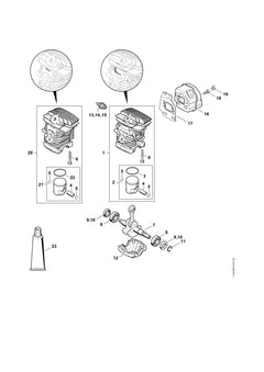 STIHL 11390302003 - Piston Ø 37 mm