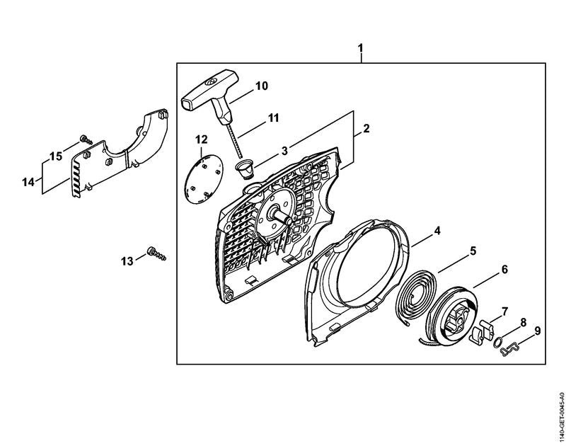 STIHL 11400801805 - Fan housing